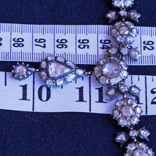 Antique vintage diamond necklace 18.76ct rose cut diamonds India (7246)