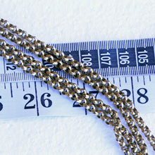 Georgian long chain necklace sautoir muff guard chain gold plated English (7272)