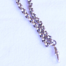 Georgian long chain necklace sautoir muff guard chain gold plated English (7272)