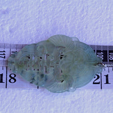 Chinese natural jade pendant carved  Antique Vintage celadon jade (7264)