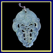 antique vintage celadon jade pendant carved Chinese natural jade