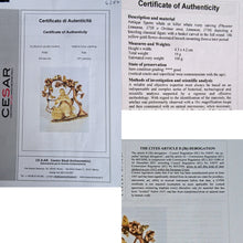 Antique Brooch 1758 whale carving Art Nouveau 18k gold mount Saintly statue(7287)