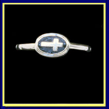 antique rosary ring gold enamel cross crucifix Georgian bumps count prayers