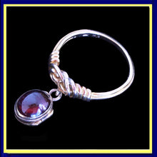 antique Victorian ring Celtic marriage knot dangle locket garnet gold