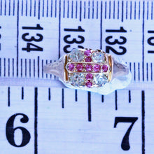 Antique Victorian Ring 18k Gold Rubies Peridot Cross Unisex Man or Woman (7216)