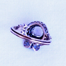 Antique Georgian Diamond Ring 18k Gold Silver Heart Bow Crown French (7230)