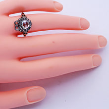 Antique Georgian Diamond Ring 18k Gold Silver Heart Bow Crown French (7230)