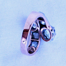 Antique Victorian Ring Diamonds 18k Gold Silver French Versatile Engagement(7239)