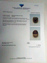 Antique vintage ring gold turquoise ruby large unisex ring hearts repousse (7248)