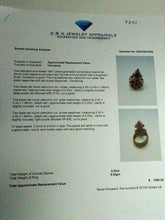 Antique / vintage ring 18k gold sapphires rubies pearl Indian lacy (7251)