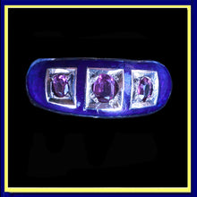 antique Victorian ring gold almandine garnets blue enamel English unisex