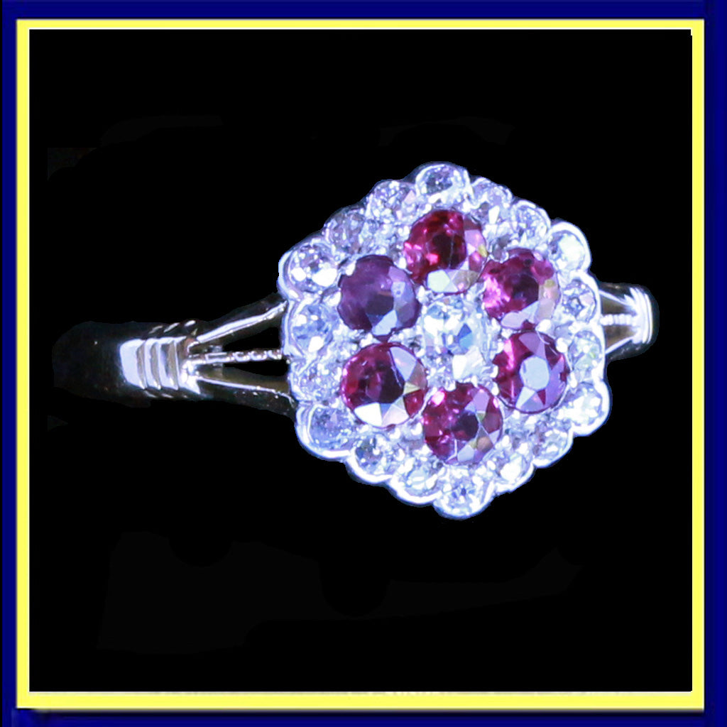antique victorian edwardian ring gold diamonds rubies appraisal