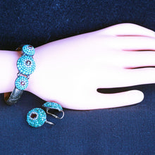 Antique Victorian earrings bangle jewelry set gold turquoise garnet pearl (7289)