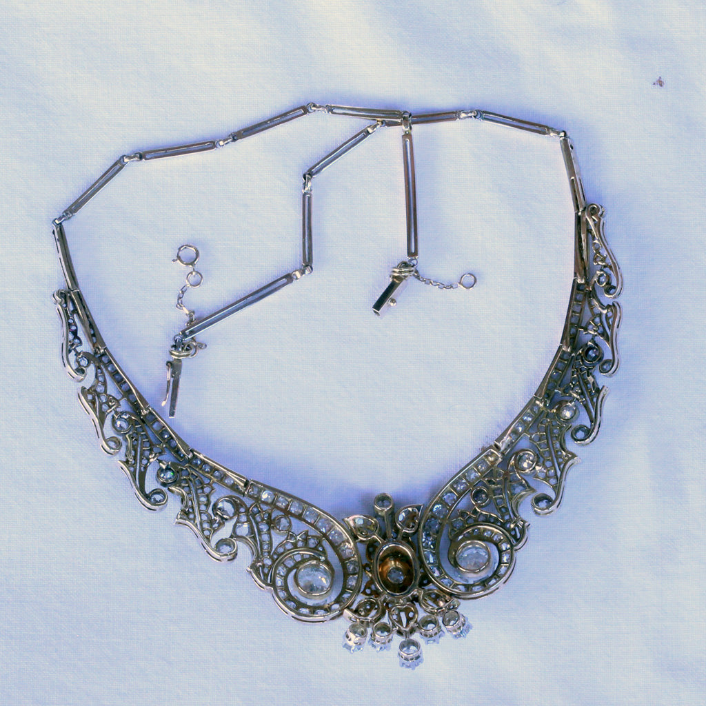 Art Nouveau Flower Conversion Necklace