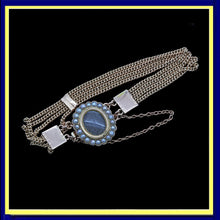 Antique Georgian Bracelet 14k Gold Pearls Hair Sentimental Memorial Romance(4767