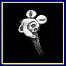 Mickey Mouse pinky or child's gold ring vintage antique