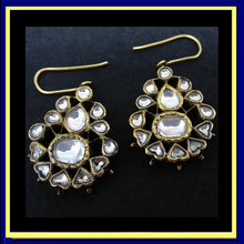 antique earrings white sapphires ear pendants silver gold