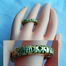 Mystery Alishan Ring 18k Gold Diamonds Square Wedding Band Gothic Unusual (5630)