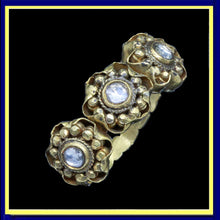 antique ring gold diamonds flowers fish Pisces unisex man woman Pisces