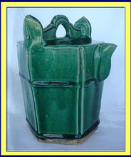 antique Chinese ceramic water pot green glaze