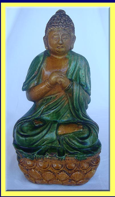 antique Chinese Ming Dynasty ceramic Buddha