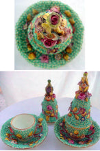 Antique Georgian Pair Incense Pastille Burners Coalbrookdale Porcelain (337)