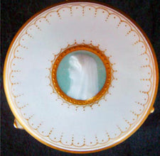 antique French pate sur pate box w portrait