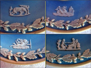 VINTAGE WEDGWOOD PALE BLUE JASPER ceramic RING TREE M (3669)