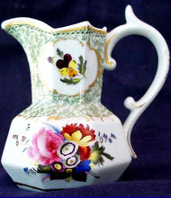 antique Georgian Chamberlains Worcester jug pitcher hand painted