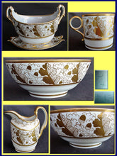 Antique Georgian Flight Barr Worcester Porcelain Tea Coffee Set (3289)