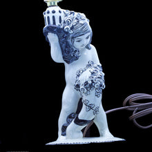 Wiener Kunstkeramische Werkstatte Figural Lamp Cherub ceramic (3408)