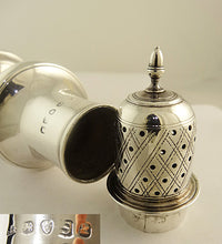 Antique Georgian Sterling Silver Caster w Acorn C1813 Stephen Adams Jr  (5521)