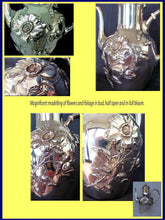 Antique Art Nouveau German silver chocolate pot (33)