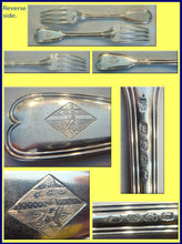 PAUL STORR GEORGIAN Sterling SILVER SET 8 FORKS  LONDON (4301)