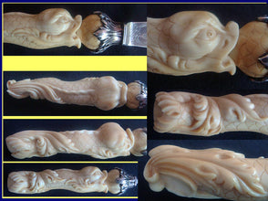 Antique Victorian Sterling Silver Serving Set Carved Dolphins Foliage (5022)