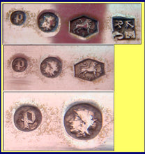 Antique Pair Silver Dutch Berry Fruit Serving Spoons (1629)